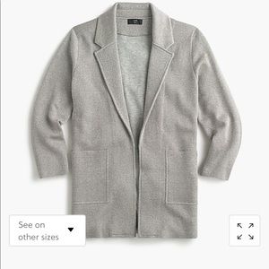 Sparkly Sophie open front sweater blazer